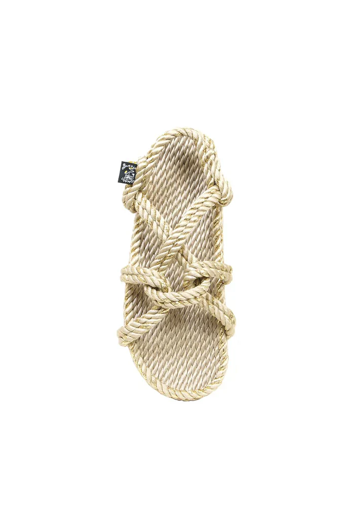 Sandales Mountain Momma Beige et Dorées – Image 3