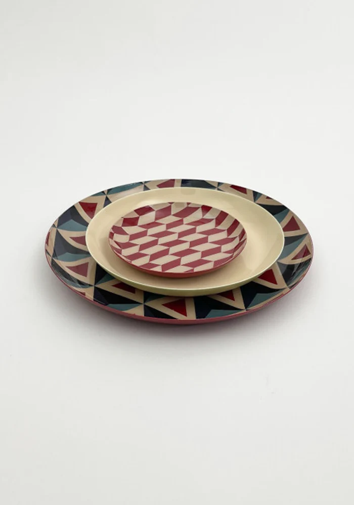 Set De 3 Plateaux Ronds Retro – Image 2