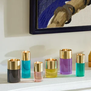 Set De 6 Bougeoirs Jacques Multicolores