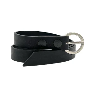 Ceinture En Cuir Preto Noir