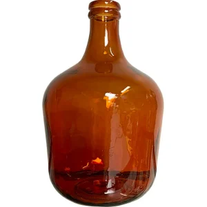 Vase Dame Jeanne Verre Ambré Grand Modèle