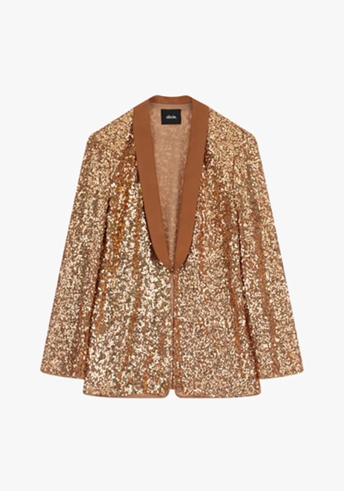 Veste Blazer Sequins Cuivrés – Image 2
